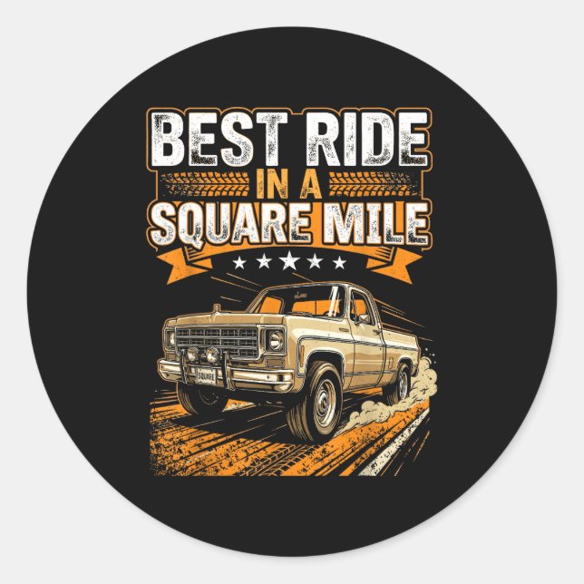 Sticker Rond Squarebody Truck  (Devant)