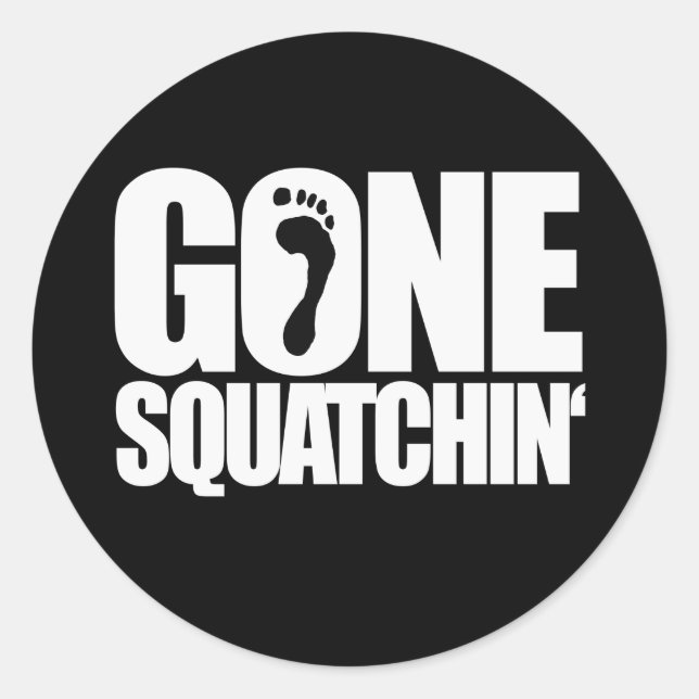 STICKER ROND SQUATCHIN' - (Devant)