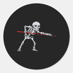 Sticker Rond Squelette Billard Billard Billard Billard Snooker 