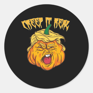 Sticker Rond Squelette Mains Coeur Signer Retro Costume Hallowe