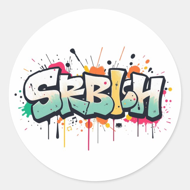 STICKER ROND SRBIH (Devant)