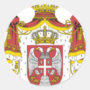 Sticker Rond Srbija Grb / Armoiries serbes