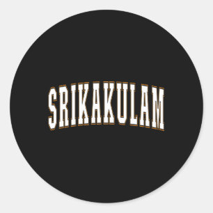 Sticker Rond Srikakulam Inde Fière des vacances indiennes Srika