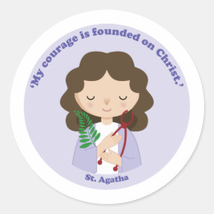 Sticker Rond St Agatha