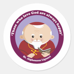 Sticker Rond St Alphonsus Liguori