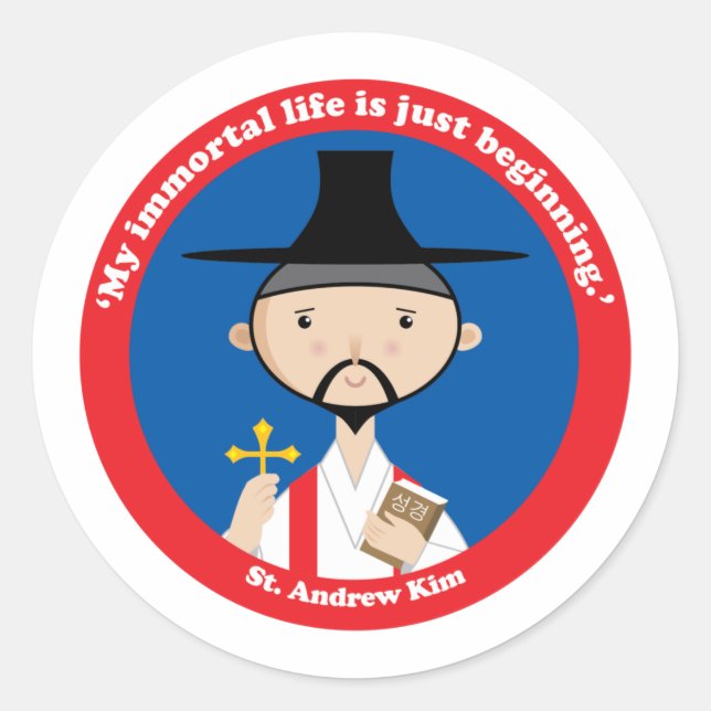 Sticker Rond St. Andrew Kim (Devant)