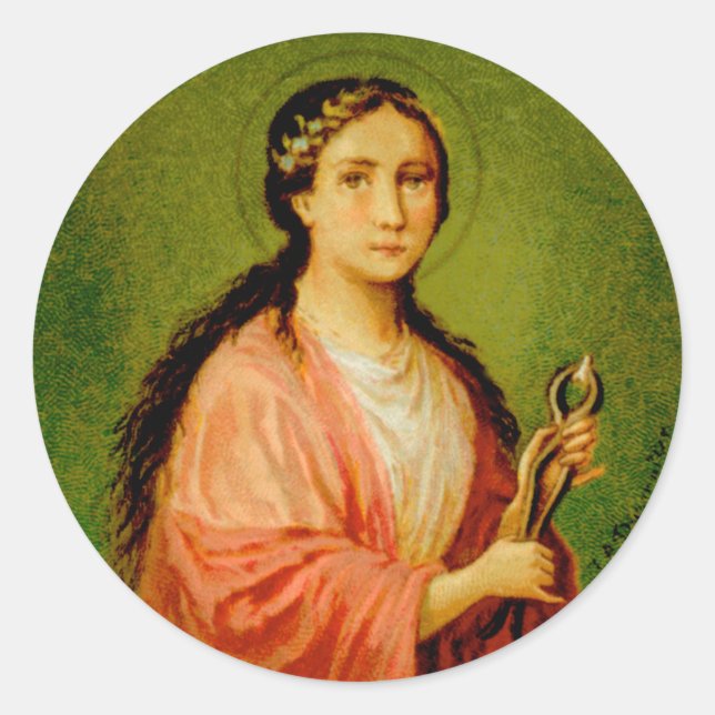 Sticker Rond St. Apollonia (BLA 001) (Devant)