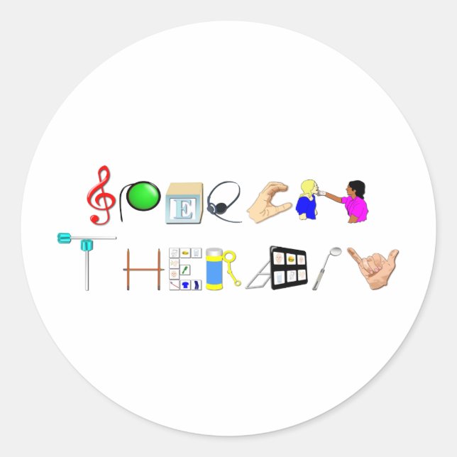 Sticker Rond ST au travail (Devant)