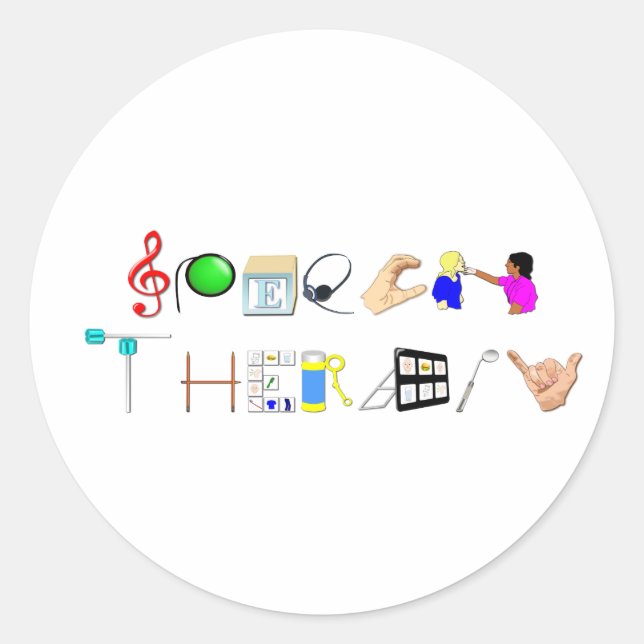 Sticker Rond ST au travail (Devant)