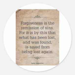 Sticker Rond St Augustine #2