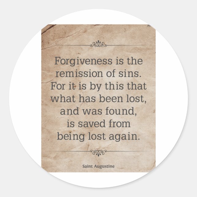 Sticker Rond St Augustine #2 (Devant)