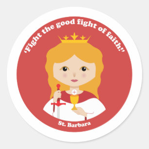 Sticker Rond St Barbara