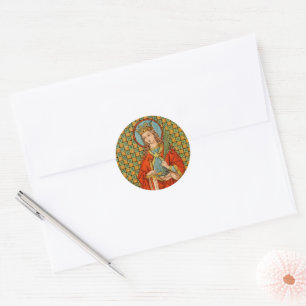 Sticker Rond St. Barbara (JP 01)