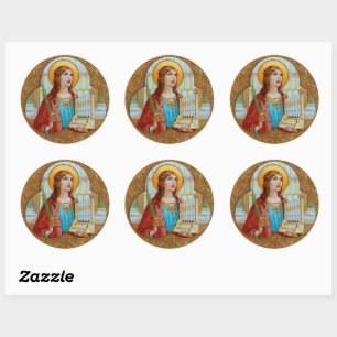 Sticker Rond St. Cecilia de Rome (BK 003)