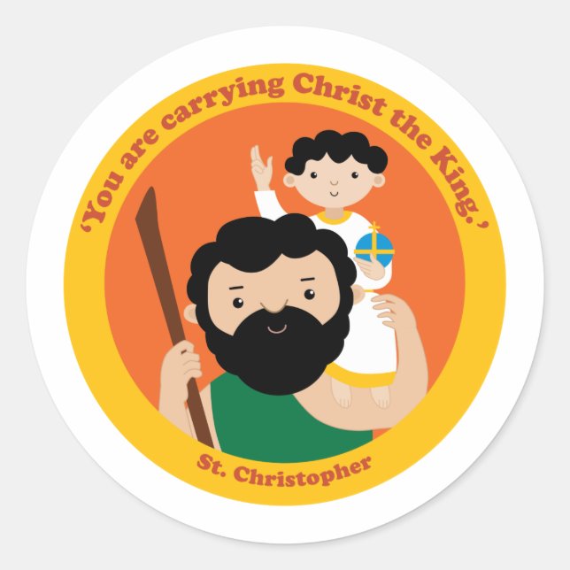 Sticker Rond St. Christopher (Devant)