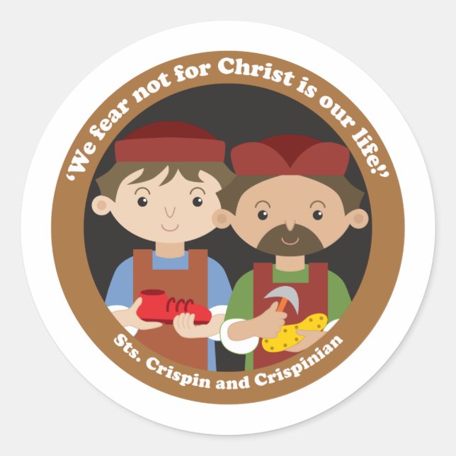Sticker Rond St. Crispin et Crispinian (Devant)