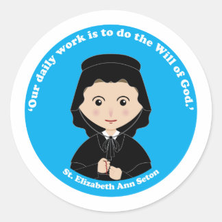 Sticker Rond St. Elizabeth Ann Seton