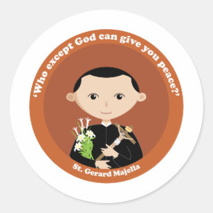 Sticker Rond St. Gerard Majella