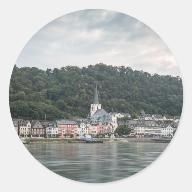 Sticker Rond St. Goar Allemagne (Devant)