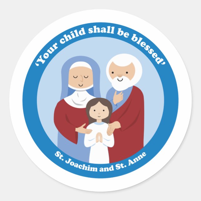 Sticker Rond St. Joachim et Sainte-Anne (Devant)
