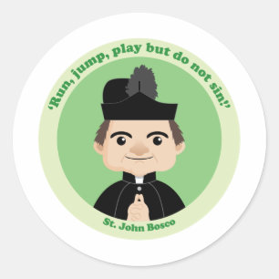 Sticker Rond St. John Bosco