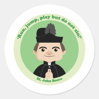 Sticker Rond St. John Bosco