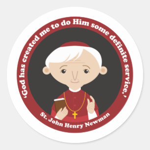 Sticker Rond St. John Henry Newman