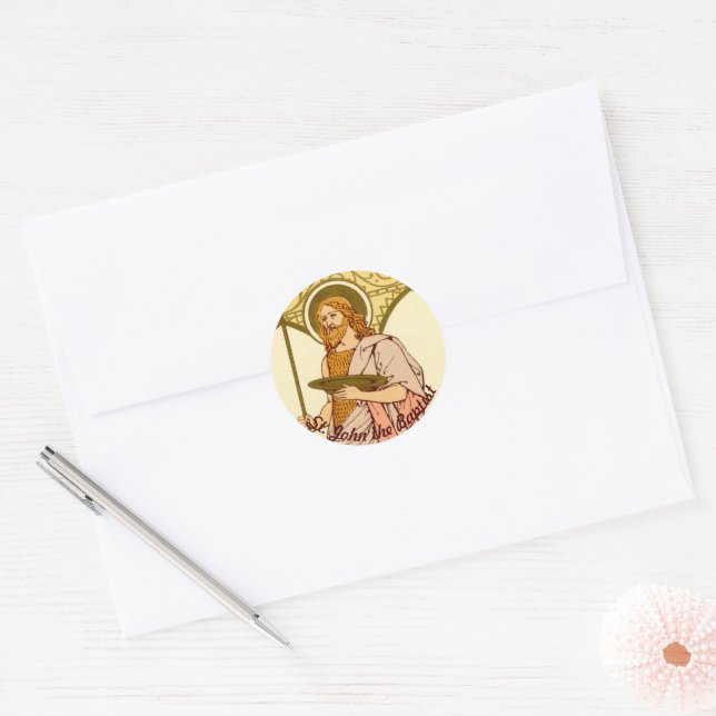 Sticker Rond St. John the Baptist (RLS 06) (Enveloppe)