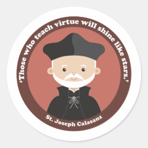 Sticker Rond St. Joseph Calasanz