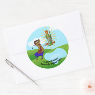 Sticker Rond St. Jude Thaddeus & Golfeuse Intrépide