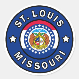 Sticker Rond St Louis Missouri