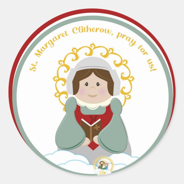 Sticker Rond St. Margaret Clitherow (Devant)