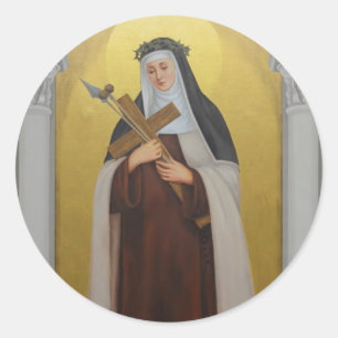 Sticker Rond St Mary Magdalene de Pazzi Carmelite Nun