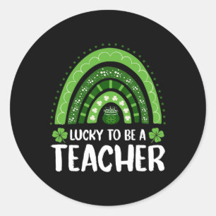 Sticker Rond St patrick Catricks Day Chats Saint Pattys Chat Lo
