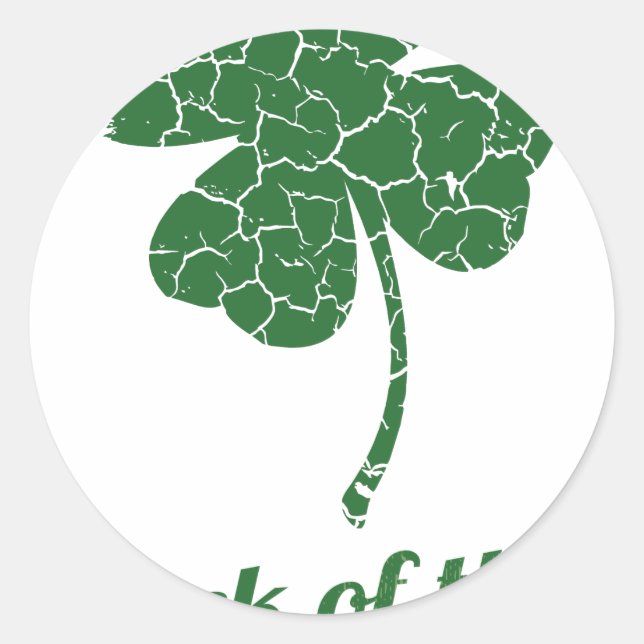 Sticker Rond st patrick malheureux (Devant)