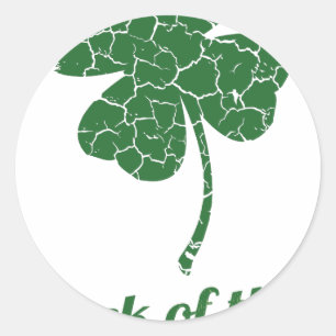 Sticker Rond st patrick malheureux