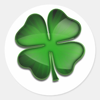 Sticker Rond St. Patrick's Day Zing