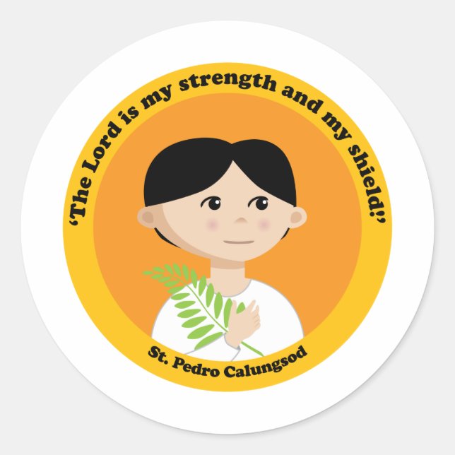 Sticker Rond St. Pedro Calungsod (Devant)