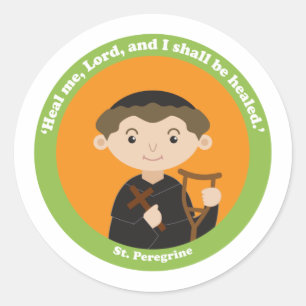Sticker Rond St. Peregrine