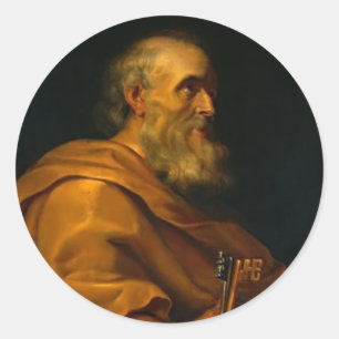 Sticker Rond St Peter par Jusepe de Ribera