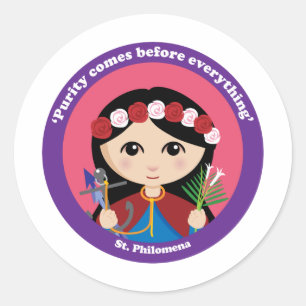 Sticker Rond St. Philomena