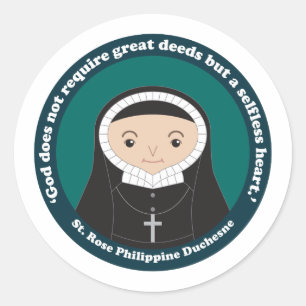 Sticker Rond St. Rose Philippine Duchesne