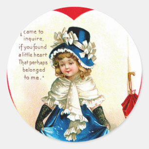Sticker Rond St. Valentine's Greeting