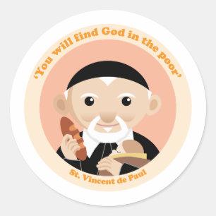 Sticker Rond St. Vincent de Paul