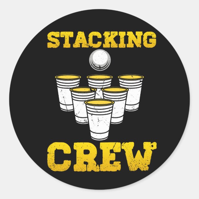 Sticker Rond Stacking Sport Stacking Coupes d'équipage Speed St (Devant)