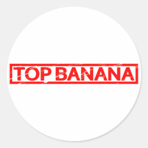 Sticker Rond Stamp de bananier