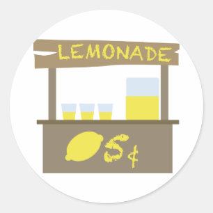 Sticker Rond Stand de citronnade