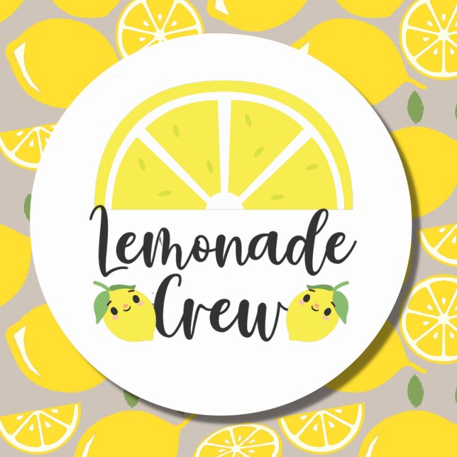 Sticker Rond Stand Lemonade Crew Lemonade (Créateur téléchargé)