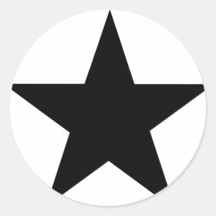 Sticker Rond Star Black Le MUSÉE Zazzle Cadeaux