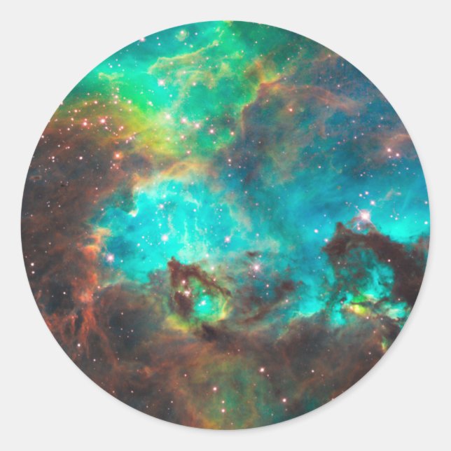 Sticker Rond Star Cluster NGC 2074 (Devant)